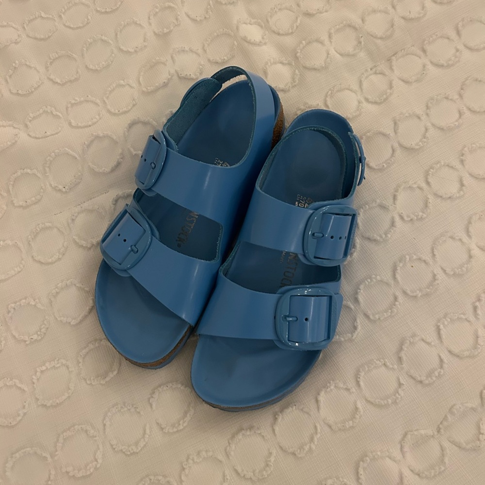 Milano Big Buckle Blue Birkenstock